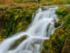 Iceland. Waterfall Dynjandi in Borgarfjordur during autumn. Art Print